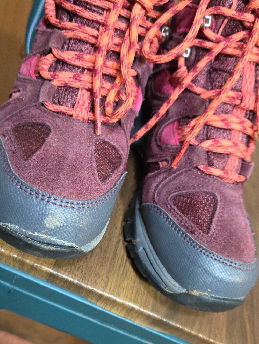L.L. Bean Girls Purple and Pink Hiking Boots - Picture 6 of 9